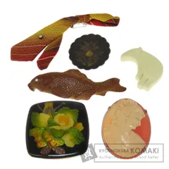 SELECT JEWELRY セレクトジュエリー カメオ 帯どめ 6点セット ブローチ 金属製 レディース [中古]