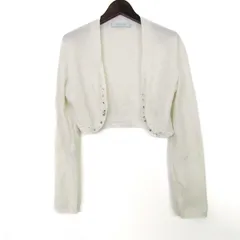 アベニールエトワール ラップカーディガン 長袖 トップス レディース 38サイズ ホワイト Aveniretoile 【中古】