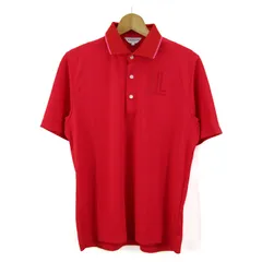 ランバン スポーツ ポロシャツ 半袖 スポーツウエア トップス メンズ 40サイズ ピンク×レッド LANVIN SPORT 【中古】のサムネイル