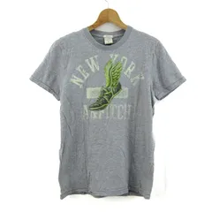 アバクロンビー＆フィッチ 半袖Ｔシャツ クルーネック MUSCLE トップス メンズ Mサイズ グレー×グリーン Abercrombie&Fitch 【中古】