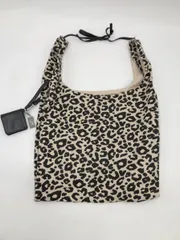 loti ロティ アニマル柄 コインケース付き トート バッグ MYZ1012112A0015 sizeF/黒ｘベージュ ■■レディース