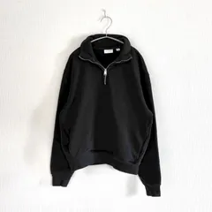ZARA ORIGINS ザラ　オリジンズ ハーフジップ スウェット M ブラック 黒 トレーナー ハイネック プルオーバー サイドポケット コットン 高級ライン 無地 シンプル モード ストリート ポケット付き　トップス ユニセックス　長袖 完売品 美品