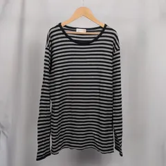 BEAMS  ボーダー  ロングスリーブTシャツ  ブラック×グレー  L