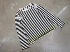 agnes b アニエスベー アダムエロペ コラボ EU29JCU9 ロング Tシャツ sizeL/白ｘ黒 ■◇レディース