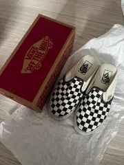 VANS チェッカーボード スリッポン 靴 ミュール 230