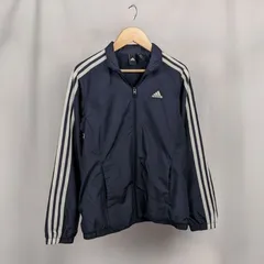 adidas　 アディダス 　WIND.RDY 　3ストライプ 　ナイロンジャケット 　ネイビー　レディースS