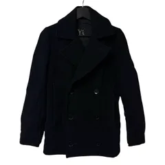 C455 Yohji Yamamoto ブランド Y's（ワイズ）ピーコート（Pコート）1サイズ ブラック ダブルブレストのサムネイル