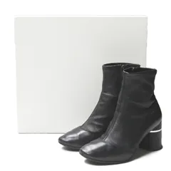 3.1 Phillip Lim スリーワン フィリップリム DRUM 70MM STRETCH ANKLE BOOT ラムレザー ストレッチアンクルブーツ SHF8-T558SNN 35(22cm) ブラック サイドジップ シューズ lm2435のサムネイル
