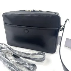 ✨新品未使用✨YONFA スクエア レザー ショルダーバッグ 2WAY 2層 黒