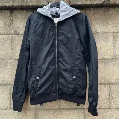 S DIESEL ディーゼル 解体主義 ブラック 黒 ナイロン MA-1 男女 ジャケット