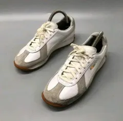 PUMA プーマ デルフィナ ヴィンテージ 白 グレー-(230)新品に近い