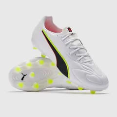 【送料無料・匿名配送】PUMA プーマ サッカー スパイク King 20 Match FG/AG 白 赤 黄 新品 正規品 並行輸入