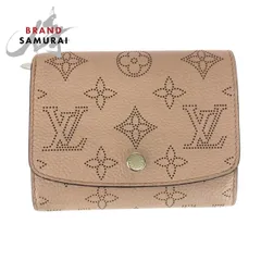 美品 LOUIS VUITTON ルイヴィトン モノグラム マヒナ ポルトフォイユ イリス マグノリア シルバー金具 レザー M62541 折財布 505334【中古】