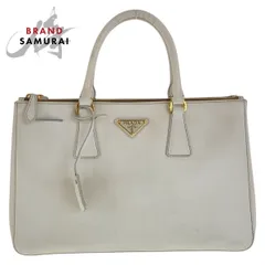 PRADA プラダ サフィアーノ ガレリア ホワイト ゴールド金具 レザー トートバッグ ハンドバッグ レディース 506007【中古】