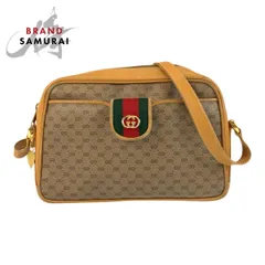 GUCCI グッチ ヴィンテージ マイクロGG シェリーライン ベージュ 001 23 4073 ショルダーバッグ ポシェット レディース 506842【中古】