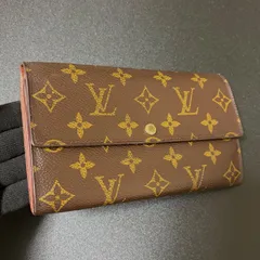 x28 ポルトモネ クレディ　ポルトフォイユ サラ　旧型　Louis Vuitton ルイ ヴィトン 　2つ 折り　二つ折り　フラップ ボタン 式　長 財布　ウォレット　モノグラム