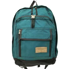 エルエルビーン L.L.Bean 90s USA製 ナイロン ロゴ レザーパッチ バックパック メンズ 表記無 