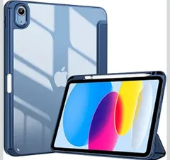 ★ProCase iPad 11世代/10世代 ケース iPad（A16）11インチ 2025/10.9インチ 2022通用 A2696 A2757 A2777 ペン収納 耐衝撃 三つ折り スタンド スマートカバー（ネイビー）