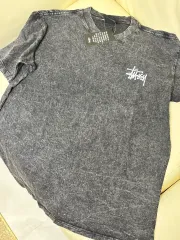STUSSY ウォッシュ ブラック 半袖 Tシャツ