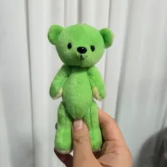 クラシック漫画キャラクター グッズ ぬいぐるみ フィギュア くまメイト 緑色 スクラップ キーホルダー