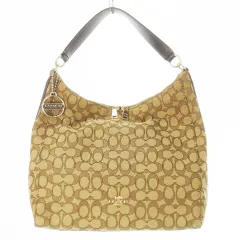 コーチ COACH ハンドバッグ 2way ショルダーバッグ キャンバス レザー 革 シグネチャー ロゴ 茶 ブラウン F58327 /CK15 ■GY11
