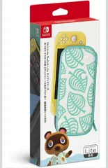 ★【任天堂純正品】Nintendo Switch Liteキャリングケース あつまれ どうぶつの森エディション ~たぬきアロハ柄~(画面保護シート付き)