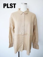 PLST オリーブグリーン M 長袖シャツ 麻 セルロース - メルカリ