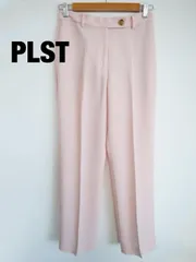 PLST　プラステ　アセテートブレンドスリムストレートパンツ　Mサイズ　ライトピンク　シンプル　可愛い　綺麗め　送料込み　6465003