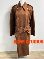 2023s 定価14.8万 アクネ ストゥディオズ ケープ ベルト ロングコート