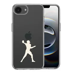 iPhone16e ケース クリア クォーターバック ホワイト スマホケース 側面ソフト 背面ハード ハイブリッド 