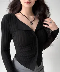 カーディガン 長袖 セクシー 秋冬