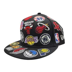 【中古品】 NEWERA ニューエラ TEAM LOGO ALLOVER チームロゴ オールオーバー NBA 9FIFTY ナインフィフティーSNAPBACK CAP スナップバック キャップ 帽子 【185-251108-ya-10-izu】