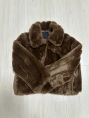 ブラウン ファー ジャケット