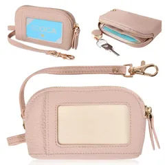 【人気商品】伸縮可能 リール付き レディース PUレザー カードキーケース キーホルダー スマートキー 車キーケース スマートキーケース キーリング チェーン カード入れ付き 定期入れ 鍵 免許証 key 小銭入れ case 一体型 大容量 [Gineman]