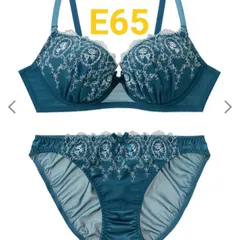 新品  チュチュアンナ  E65  ブラ＆ショーツ  上下セット ブルーグリーン  タグ付  定価 2189円 123