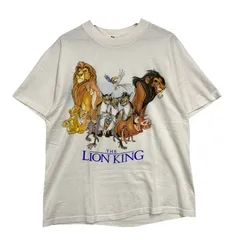 【中古品】 DISNEY DESIGNS ディズニーデザイン USA製 両シングル 90S THE LION KING SS TEE ライオンキング ショートスリーブ Ｔシャツ トップス 半袖 【146-250926-ya-03-izu】