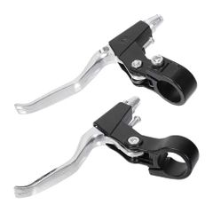 Pair of Aluminum Alloy Bicycle Brake Levers for Road and Mountain Bikes