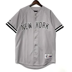 【中古品】 MAJESTIC マジェスティック NEW YORK YANKEES BASEBALL SHIRT ニューヨーク ヤンキース ベースボールシャツ 半袖 トップス 【146-250905-as-19-izu】