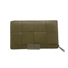 【中古品】BOTTEGAVENETA ボッテガヴェネタ マキシイントレチャート カセットジップアラウンドウォレット 長財布 【181-250819-as-10-izu】