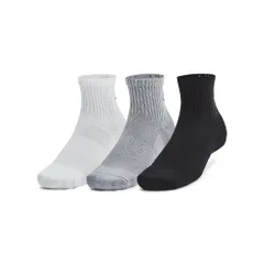 新品 Under Armour 男女兼用 大人用 トレーニングコットン クォーターソックス 3足パック