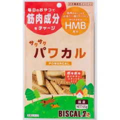 （まとめ買い）現代製薬 サクサクパワカル 65g 犬用おやつ 【×12セット】