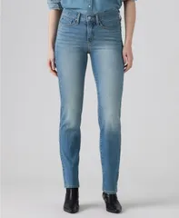 リーバイス レディース ボトムス デニムパンツ ジーンズ Levis Womens 314 Shaping Straight Mid Rise Jeans Eternal Indigo Mid インディゴ