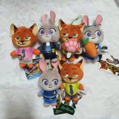 ズートピア1 2_ニックジュディ ニック ジュディ ぬいぐるみ キーホルダー