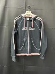 アディダス トレーナー ブラック/ピンク セットアップ