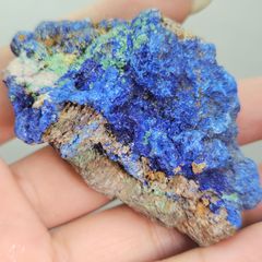 天然石アズライト、マラカイト 共生鉱物標本 原石 - メルカリ