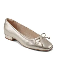 ロックポート レディース シューズ パンプス Rockport Womensadie Square Toe SlipOn Ballet Dress Flats Gold Leather ゴールド