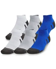 アンダーアーマー メンズ アンダーウェア 靴下 Under Armour Mens Performance Tech Low Socks 6pack 400 Royal
