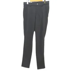 ユニクロ UNIQLO レギンスパンツ ストレッチ L 黒系 ブラック 無地 シンプル