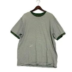 【現状渡し品】Abercrombie&Fitch アバークロンビーアンドフィッチ SS RIB SLEEVE TEE BORDER ショートスリーブ リブ スリーブ Tシャツ ボーダー USA製 半袖 トップス 【146-250802-as-23-izu】
