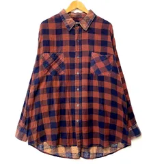 【現状渡し品】Dickies ディッキーズ FLANNEL CHECK SHIRT フランネル チェック シャツ 南アフリカ製 長袖 トップス 【146-250728-as-07-izu】